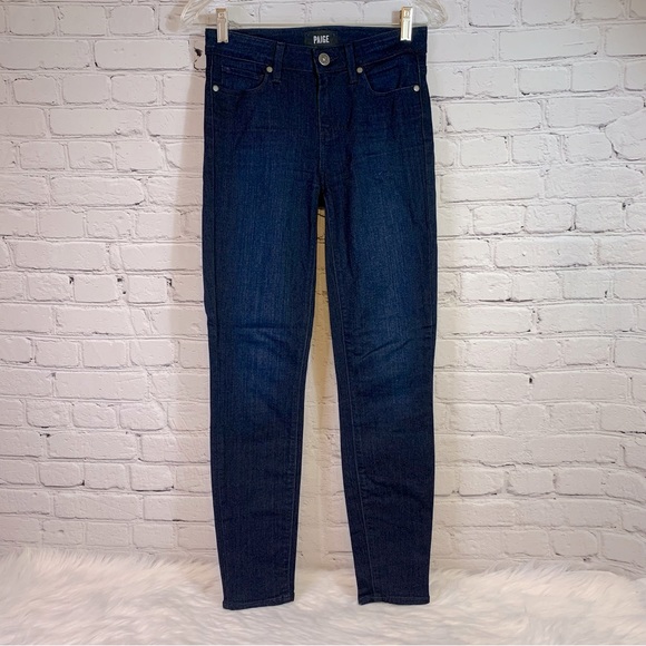 PAIGE Verdugo Ankle Jeans Dark Wash Size 26 - Picture 1 of 9